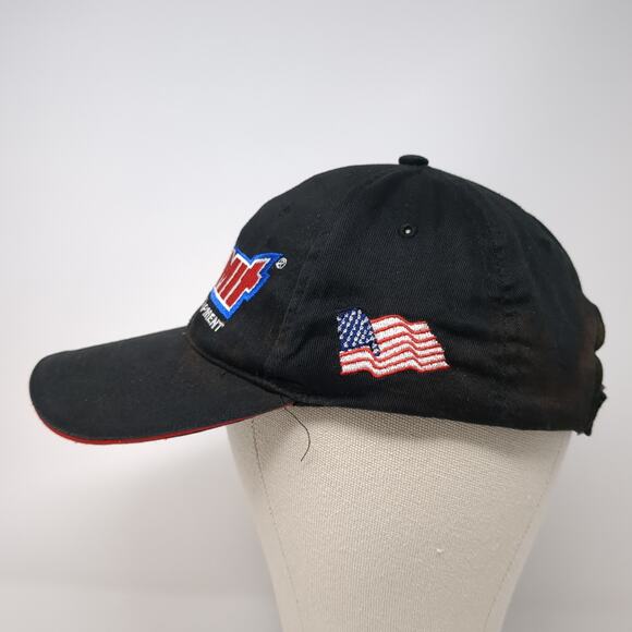 Summit Racing Equipment U.S. Flag Strapback Baseball Cap Black One Size 6 Panel - Picture 3 of 8